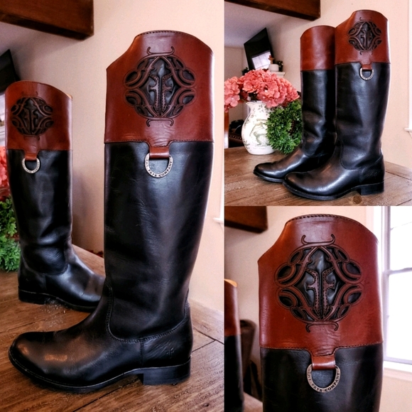 Frye Shoes - FINAL❗❗Frye | Two Tone Logo Tall Boots